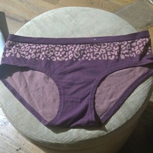 Auden Purple and Brown Leopard Print Panties